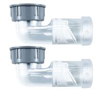 2 Pièces Bonde D'évier Cuisine 1-1/2'' Clapet Anti-retour | Structure Étanche sans Soudure, Corps Transparent Lisse, pour Évier de Salle de Bain et Broyeur à Déchets