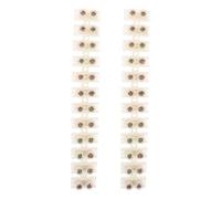 2 pièces Bornier Électrique à Vis 12 Pôles 30A, Cuivre, blanc | Structure à Double Rangée, Passage Traversant Isolé, 15,6x2,2x2cm, pour Câbles Cuivre et Réparation
