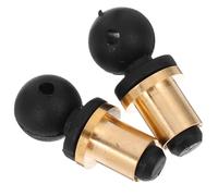 2 Pièces Bouchon à Vin Calebasse Chinoise Décoratif Or | Silicone, Laiton et Plastique PP, Usage Solide, pour Sodas et Eau, Dîners, Pique Niques, Hôtes