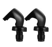 2 Pièces Bouchon de Bouteille de Vin en Acrylique et Silicone Noir | Joint Hermétique, Conservation des Vins Ouverts, Nettoyage Facile, Rangement en Bouteille, Bar Cuisine