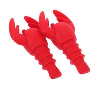 2 Pièces Bouchon de Bouteille de Vin en Silicone Homard | Forme Homard Créative, Usage Bar et Fête, pour Bouteilles D’huile D’olive Vinaigre Plusieurs styles