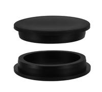 2 Pièces Bouchon de Tube en Silicone Noir 4 Pouces