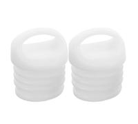 2 Pièces Bouchon en Caoutchouc, Étanchéité Réutilisable | Couvercle de Fermeture Blanc, Installation sans Outils, Structure Simple pour Éviers et Sorties de Seau, la Cuisine