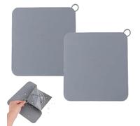 2 Pièces Bouchons de Vidange en Silicone Anti-Odeur, 20x20cm, Couvercles de Vidange de Douche Carrés en Silicone, Bouchon Baignoire Universel, Bouchon Evier Cuisine, Parfait pour éviter Les Odeurs