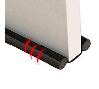 2 Pièces Boudin Bas De Porte Anti Froid, 93cm Boudin De Porte Isolant Froid Double Joint pour Porte, Fond Joint De Porte, Boudin De Porte Stop Froid, Anti Bruit insectss, Bâton en Mousse Découpable