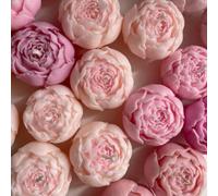 2 pièces Bougies parfumées mini roses mignonnes, parfum de longue durée, parfum de chambre, décoration de maison, cadeau d'anniversaire pour femme, bougies parfumées DIY, convient pour la décoration d