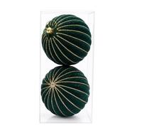 2 pièces Boule de noël Scintillante Ornement incassable Boules décoratives en Plastique pour décoration de Couronne d ' Arbre de noël décorations de Boules