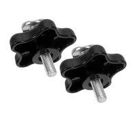 2 pièces Boulon et Écrou de Poignée Tondeuse à Gazon noir | Kit de Fixation à Serrage Manuel, Plastique et Métal, pour Entretien D’Équipement, Poignée Arrière