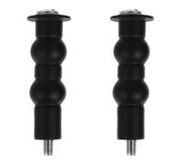 2 pièces Boulons de Fixation pour Lunette de Wc à Montage noir | Expansion Double Bille, Acier Inoxydable et PP, Anti-Glisse, pour Charnières et Supports de Siège