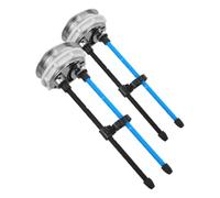 2 Pièces Bouton de Chasse D'eau Wc à Double Pression, Rond | Filetage Allongé Réglable, Compatibilité 58 à 64mm, ABS et Usage Plomberie