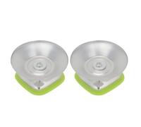 2 Pièces Bouton de Couvercle de Casserole en Inox Silicone Vert | Poignée pour Couvercles de Casseroles et Poêles, Anti-rouille, Haute Température, Robuste
