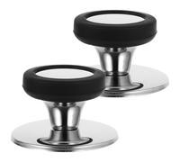 2 Pièces Bouton de Couvercle de Casserole et Silicone | Pièce de Remplacement Petite, Forme Classique Pratique, pour Couvercles de Marmites et Ustensiles Compatibles