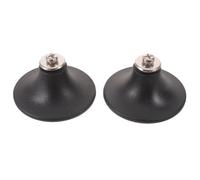 2 Pièces Bouton de Couvercle de Four Noir en Acier Inoxydable | Bakelite et Métal, Surface Lisse sans Bavures, Base Élargie, pour Couvercles de Casserole et Marmites