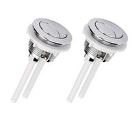 2 Pièces Bouton de Réservoir Double Pression pour Chasse D’eau Wc | Abs, Surface Ultra Lisse et Haute Luminosité, Structure Simple, Découpe Possible Selon Besoin