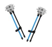 2 Pièces Bouton de Réservoir Wc à Double Poussoir, Modèle Allongé | Abs, Remplacement pour Cuve Supérieure, Compatibilité, Finition Moderne et Pratique, Usage Maison ou Bureau