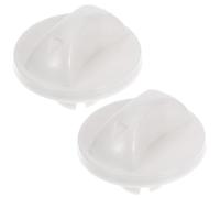 2 Pièces Bouton de Ventilateur Électrique ABS pour Minuterie | Remplacement pour Commandes de Ventilateur, Réglage Automatique, Usage Maison ou Bureau, Couleur Blanc