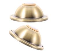 2 Pièces Bouton-poussoir de Sonnette Mural Rond Vintage pour Portail et | Finition Fer Résistante aux Intempéries, Installation Mécanique Facile, Visibilité Renforcée, Style Ferme Classique Rétro