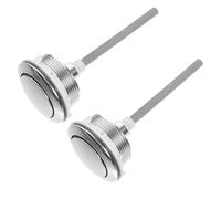 2 Pièces Bouton-poussoir pour Réservoir de Toilettes, Simple, Rond | Abs, Surface Lisse et Brillante, Antirouille, Remplacement Facile, Installation Simple, Hôtel et Bureau Couleur Aléatoire
