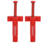 2 Pièces Brique Doublure Coureur Nivellement Mesure Fil Tiroir Outil Fixateur Brique Ligne Clips Extracteur Fil Pince Pour Bâtiment Construction Luminaire(Extracteur de Ligne de Maçonnerie Rouge)