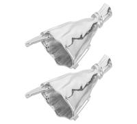 2 Pièces Broche Vase Fleur Argenté en Alliage Métal pour Femme | Porte-bouquet Décoratif, Usage Mixte Vêtements et Foulards, Quotidien et Banquets de Mariage