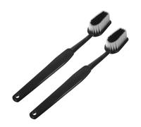2 Pièces Brosse à Dents Géante, Manche Long, Noir, ABS | Soies Douces, Nettoyage du Dos, Suspendable, Forme de Brosse Géante, pour Bain et Gommage Corporel