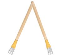 2 Pièces Brosse Métallique avec Manche en Bois pour Argile | Texture, Nettoyage de Surface, pour Argile Polymère et Terre, Poignée Ergonomique, Usage Atelier
