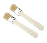 2 pièces brosses à badigeonner pour barbecue, 7,28 pouces brosse de barbecue en bois légère et portable accessoire d'huile propagation en plein air pour la cuisson cuisson