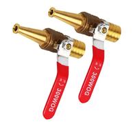 2 Pièces Buse D’arrosage Multifonction Haute Pression pour Jardin | Cuivre et Caoutchouc, Rouge, Usage Jardinage et Lavage de Vitres, Robuste, Résistant à L’usure