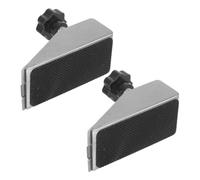 2 Pièces Butée de Porte Extérieure en Acier Inoxydable Argenté | Perçage, Protection Murale et Pose Réutilisable, pour Entrées D’appartement, Sols Durs, Intérieur et Extérieur