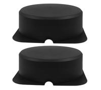 2 pièces Cache Anti-Feu pour Spot Encastré LED Noir, 22x22x7cm | ABS Carré, pour Charpente Bois et Boîtiers Encastrés, Rénovation Maison, Comble Compact