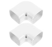 2 pièces Cache-conduite PVC Blanc pour Mini Split, Protection et | Structure à Clips, des Vibrations, pour Installateurs Hvac et Bricoleurs, Usage Maison