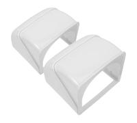 2 Pièces Cache de Prise Électrique Extérieure Étanche ABS Blanc | Montage en Saillie ou Encastré, Bloque les Débris, Adapté aux Chargeurs de Vélos Électriques et Équipements