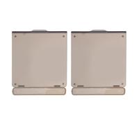 2 Pièces Cache Décoratif de Thermostat 86 Type en Plastique | Protection la Poussière, Installation Rapide Adhésive, Design Élégant Minimaliste, Accès Facile pour Gestionnaires