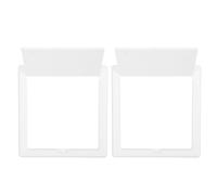 2 Pièces Cache-prise Étanche Ultra Fin pour Protection à Clapet | Plastique Blanc, Installation Simple, pour Hôtel et Bureau, Compatible Boîtiers 86, Sécurité Garçon et Filles