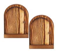 2 Pièces Cache Prise Murale Porte Féerique en Bois, Interrupteur | Style Ferme, Pose Simple, Double Usage, pour Mur Intérieur et Salle de Bain