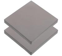 2 Pièces Cache-prises Électriques 86 Type Ultra Fin | Plastique Gris, Pose Facile, Masque les Défauts du Mur, pour Chambre D'garçon et Filles et Salle de Bain