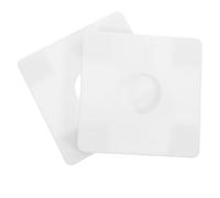 2 Pièces Cache Trou Mural Plomberie ABS Blanc | Pose Facile, Masque les Ouvertures, Améliore L’aspect, pour Unité de Climatisation, Maison et Bureau