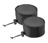 2 Pièces Caches D’aération pour Tente de Culture en Tissu Oxford Noir | Lot Attaches à Boucle et Cordon, Ajustement Flexible, Mailles Filtrantes Lavables pour Conduits Souples