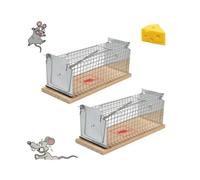 2 Pièces Cage Piège À Rats Humain, Piège À Souris Réutilisable, Sans Produits Chimiques, Pour Intérieur Et Extérieur