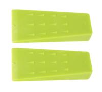 2 Pièces Cale de Bûcheron 5 Pouces en PC Vert | Outil de Coin de Bûcheronnage, pour Abattage du Bois, Léger, Facile à Prendre en Main, Usage Jardin
