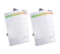 2 Pièces Calendrier Magnétique Frigo A3 en Papier et Listes | Tableau Blanc pour Notes, Planning Réutilisable, To-do et Rappels, Usage la Cuisine, Message Quotidien