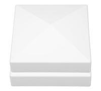 2 Pièces Capuchon de Poteau de Clôture Tour, ABS Blanc, 5 Pouces | Style Élégant, Usage Intérieur et Extérieur, Installation Rapide, Protège les Poteaux de Clôture, pour Lampadaire et Boîte