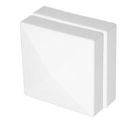2 Pièces Capuchon de Poteau de Clôture Tour Blanc 5 Pouces en ABS | Usage Intérieur et Extérieur, Protège les Poteaux, Installation Rapide, pour Lampadaire et Pieu de Terrasse