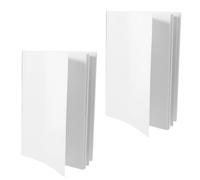 2 pièces Carnet à Sublimation Vierge DIY, 160 Pages, Blanc 21x14x1cm | Pages Vierges Recto Verso, Format Compact et Léger, Papier Lisse, pour Impression par Transfert