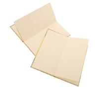 2 Pièces Carnet de Dessin Vierge Accordéon, Album Papier Jaune 38 Pages | Reliure Rigide, Format Dépliant pour Aquarelle, Encres, Croquis ou Présentation Artistique en Voyage