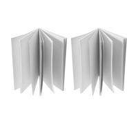 2 Pièces Carnet de Sublimation Vierge Blanc A5, 160 Pages pour Créations | Papier Lisse pour Écriture Agréable, Pages Vierges Recto Verso, Compatible Presse à Chaud et Impression par Transfert