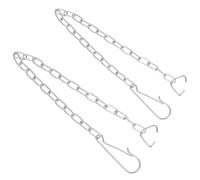 2 Pièces Chaîne de Clapet de Toilette en Acier Inoxydable Argenté | Chaîne de Chasse D'eau, Haute Dureté, Surface Lisse, Installation Facile, pour Mécanisme de Toilettes Domestiques