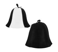 2 Pièces Chapeau de Sauna Russe en Feutre Respirant, Réutilisable | Style Russe Traditionnel, Protection Thermique pour Cheveux et Cuir Chevelu, Usage Vapeur et Hammam