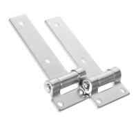 2 Pièces Charnière à Paumelle en Acier Galvanisé | Support Solide, Réduit la Contrainte sur Panneau, Usage Industriel, Maintenance de Boîtier, Argenté