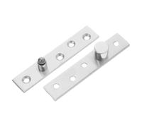 2 Pièces Charnière à Pivot Dissimulée en Acier Inoxydable | Montage Caché dans Porte et Cadre, Trou 5mm, Finition Affleurante pour Bois Intérieur